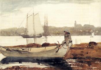 Winslow Homer : Gloucester Harbor and Dory